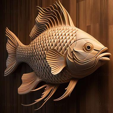 3D model Characin fish (STL)